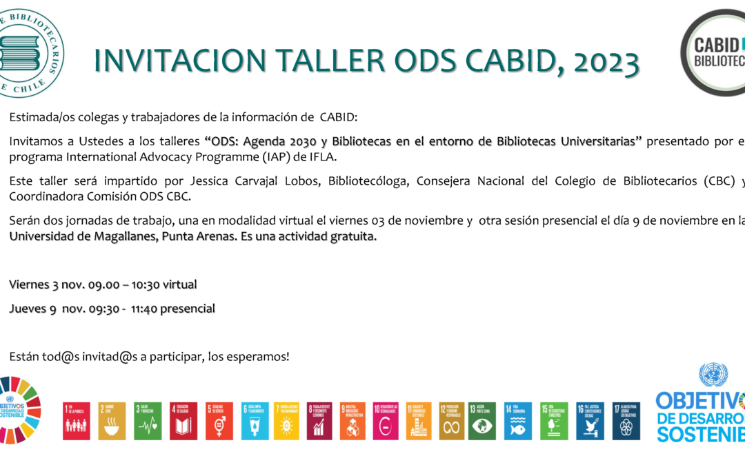 Taller ODS CABID 2023